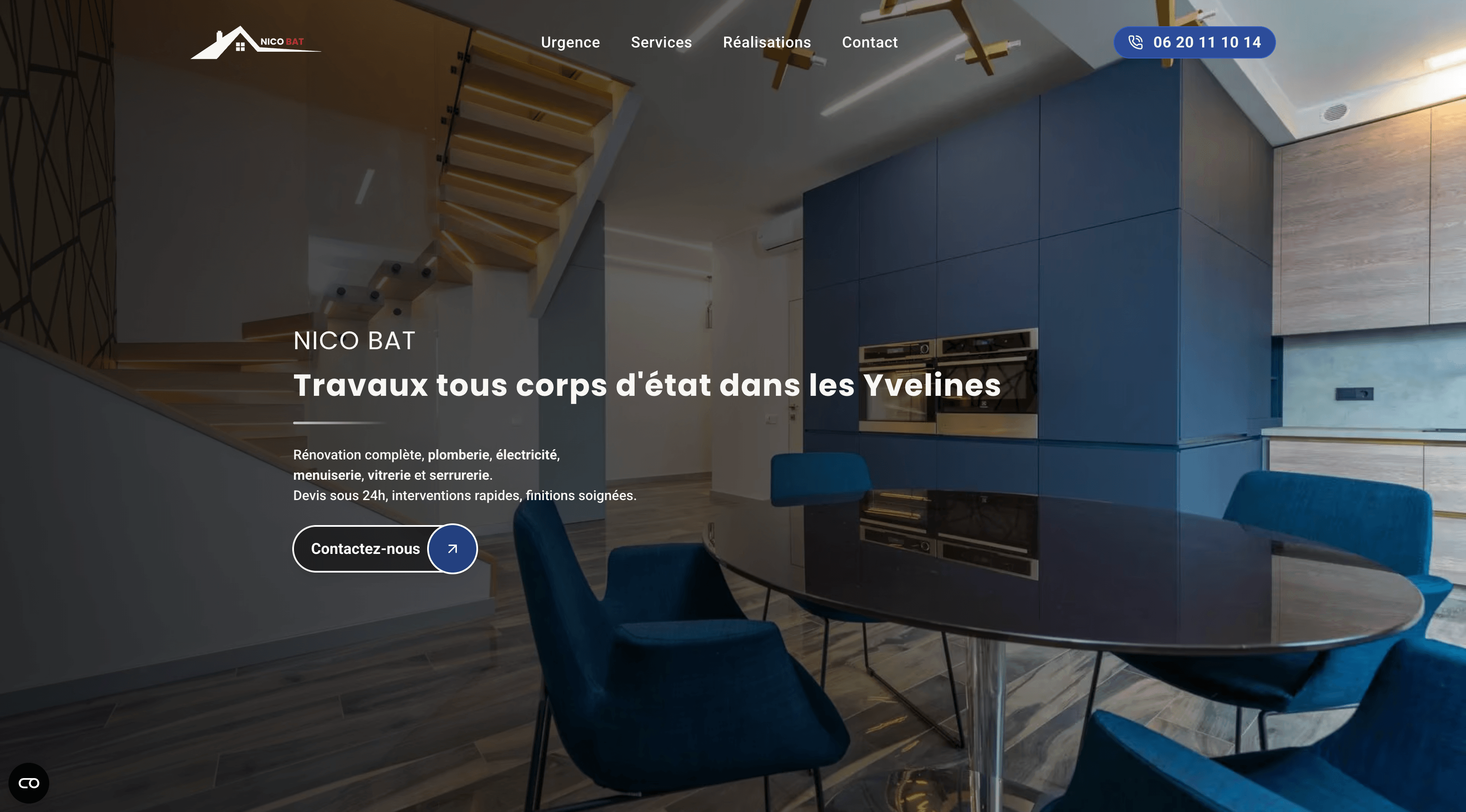 page d'accueil nicobat.com