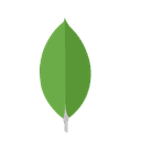 Logo de MongoDB, base de données non relationnelle