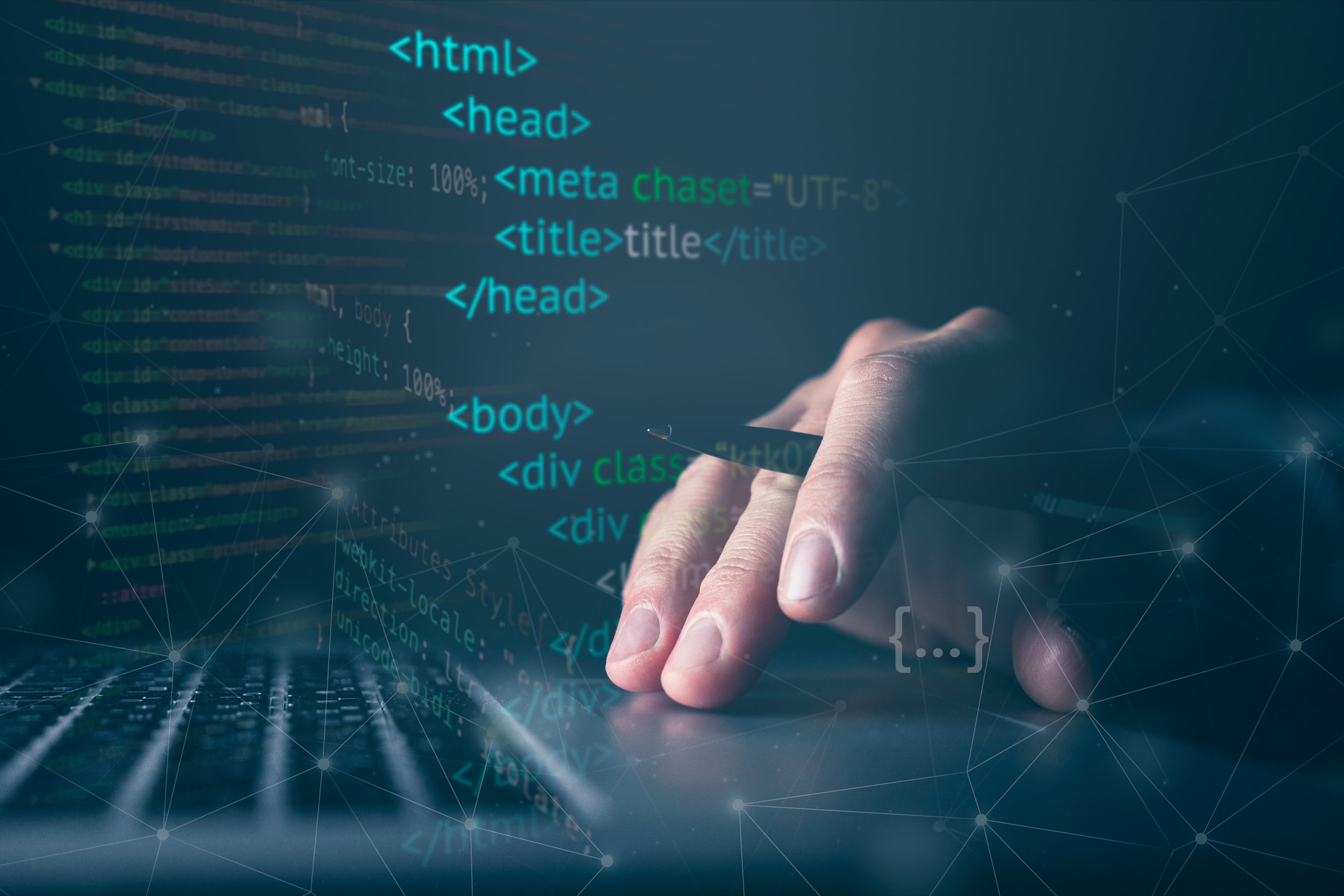 Développeur analysant le code source d'un site pour identifier les erreurs et optimiser la qualité